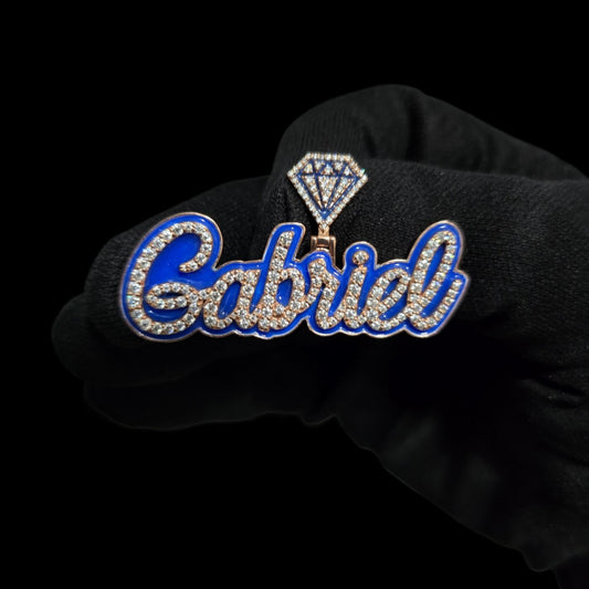 Pendant custom .925 moissanite