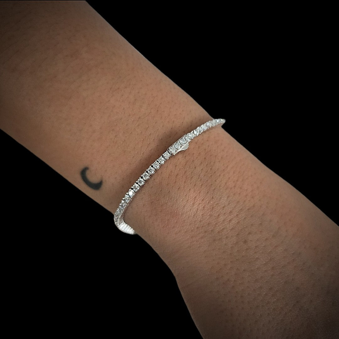 Moissanite tennis bracelet