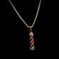 Barber pendant + ice chain 2mm