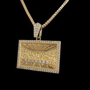 Last supper pendant rect .925
