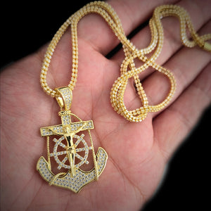 Jesus anchor pendant .925