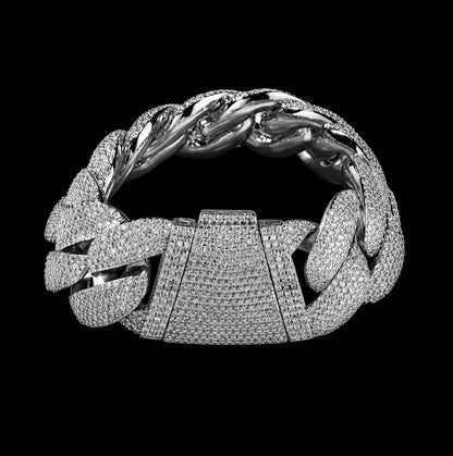 Pulsera cubana frosted 24MM