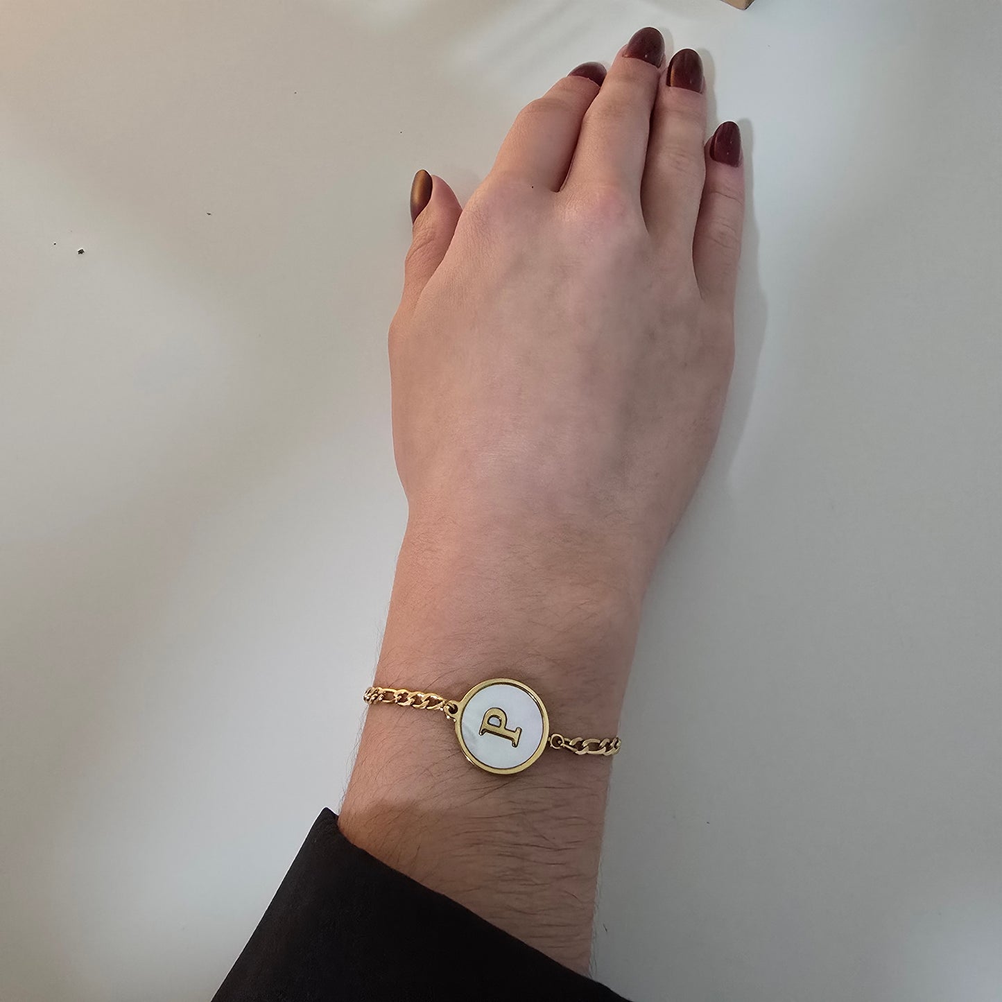 Pulsera Figaro iniciales