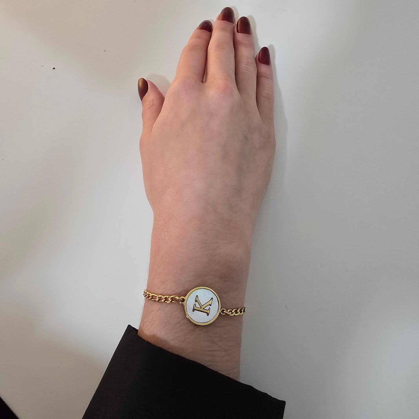 Pulsera Figaro iniciales