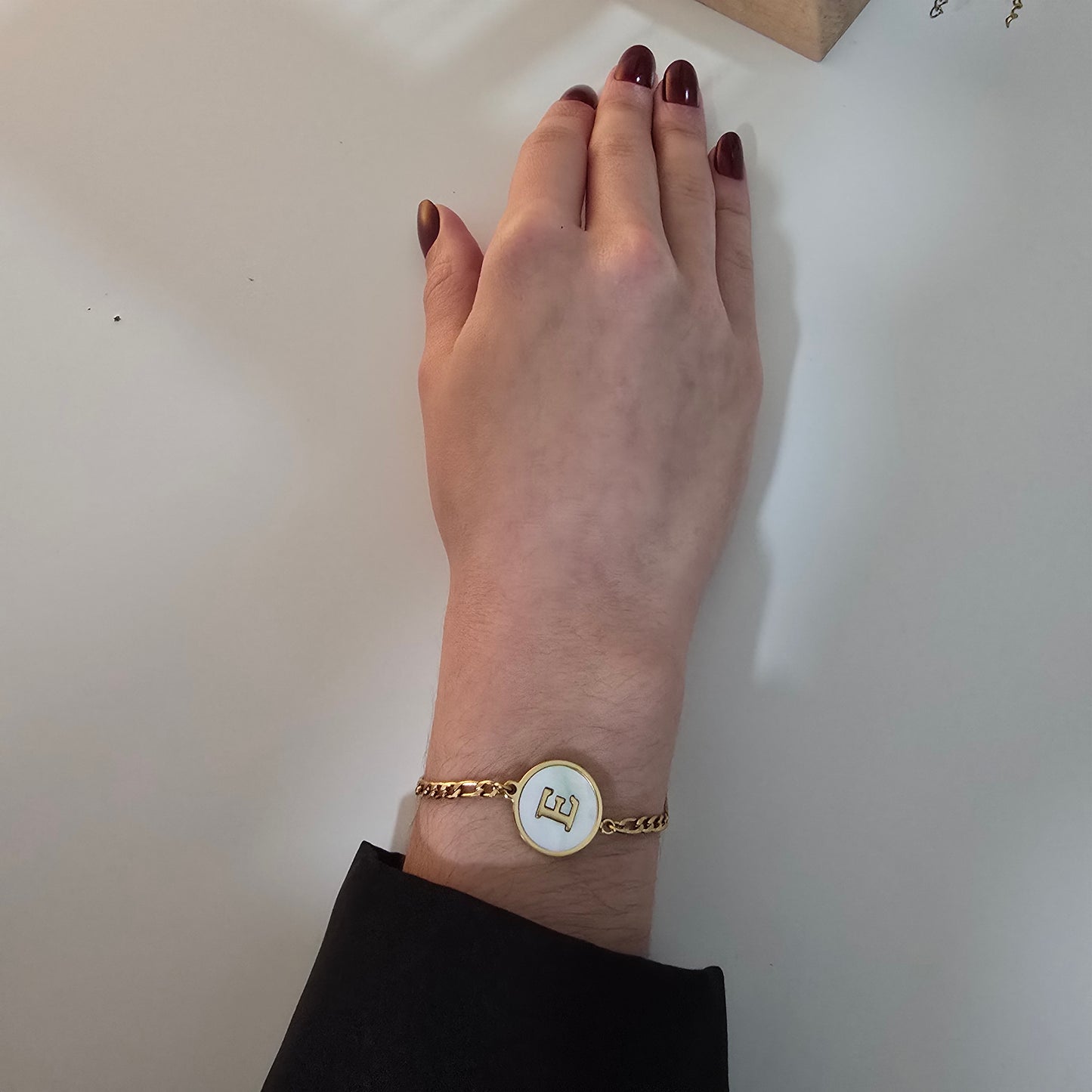 Pulsera Figaro iniciales