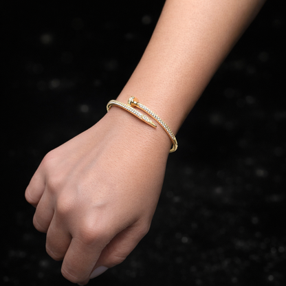 Nail bangle bracelet