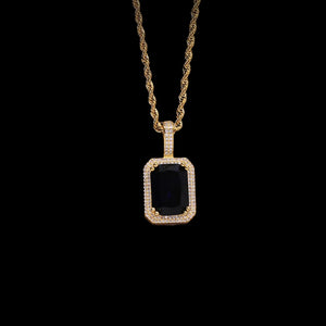 Pendant piedra azul oscuro/balck