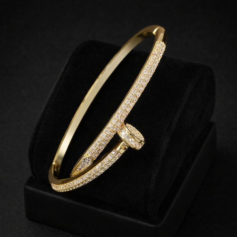 Nail bangle bracelet