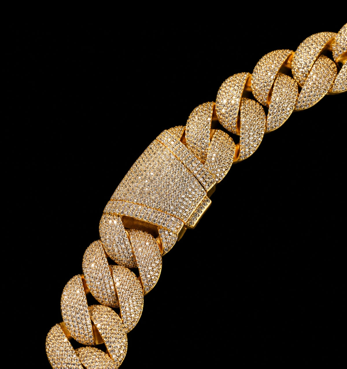 Pulsera cubana frosted 24MM
