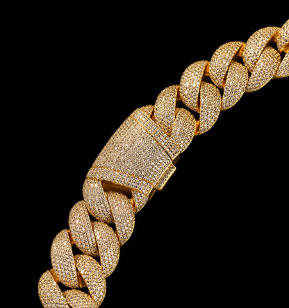 Pulsera cubana frosted 24MM