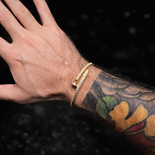 Nail bangle bracelet